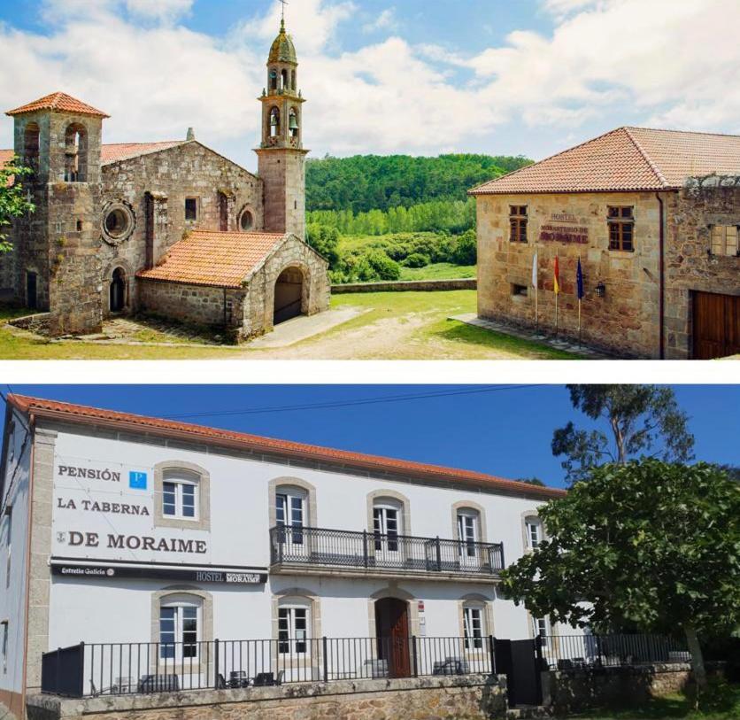 Monasterio Y Pension De Moraime Bagian luar foto