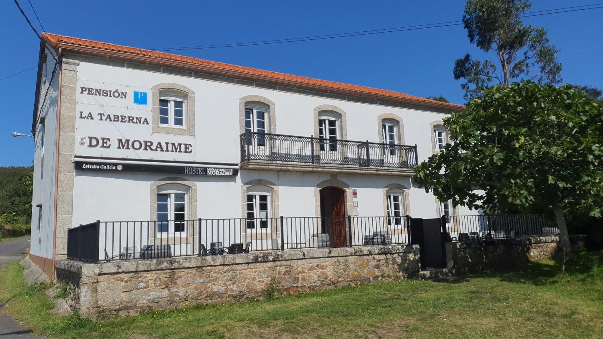 Monasterio Y Pension De Moraime Bagian luar foto